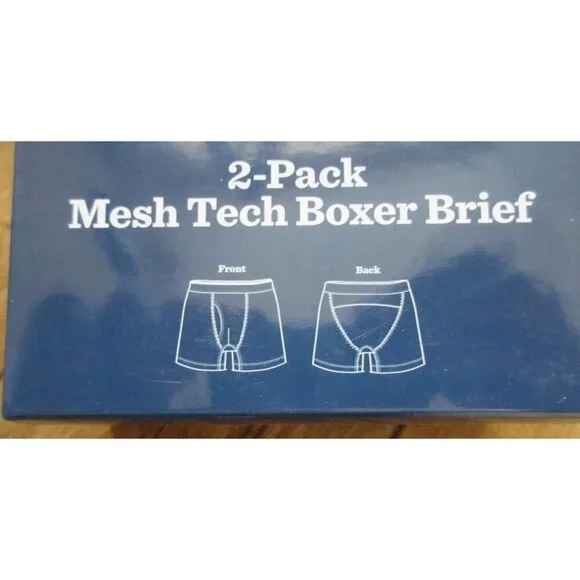 Tommy Bahama Men's Island Life 2 pack Mesh Tech Boxer Briefs Assorted Patterns - Picture 2 of 8